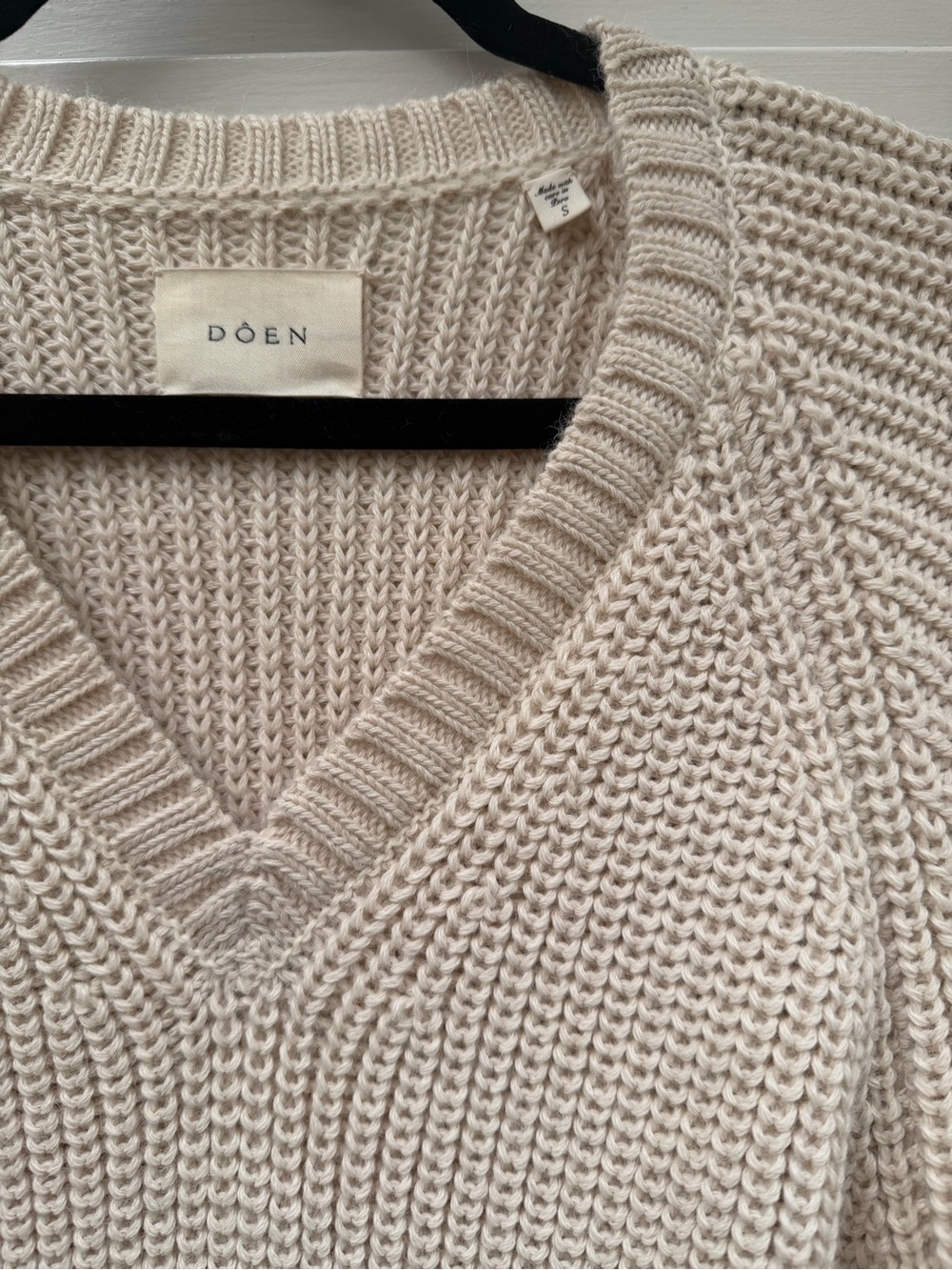 Doen Emmons Sweater In Cream Size S - Picture 6 of 7
